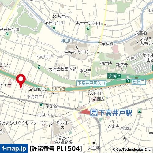 エクセレントハイム下高井戸の地図