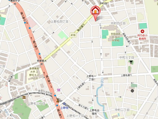 メゾン上野毛の地図