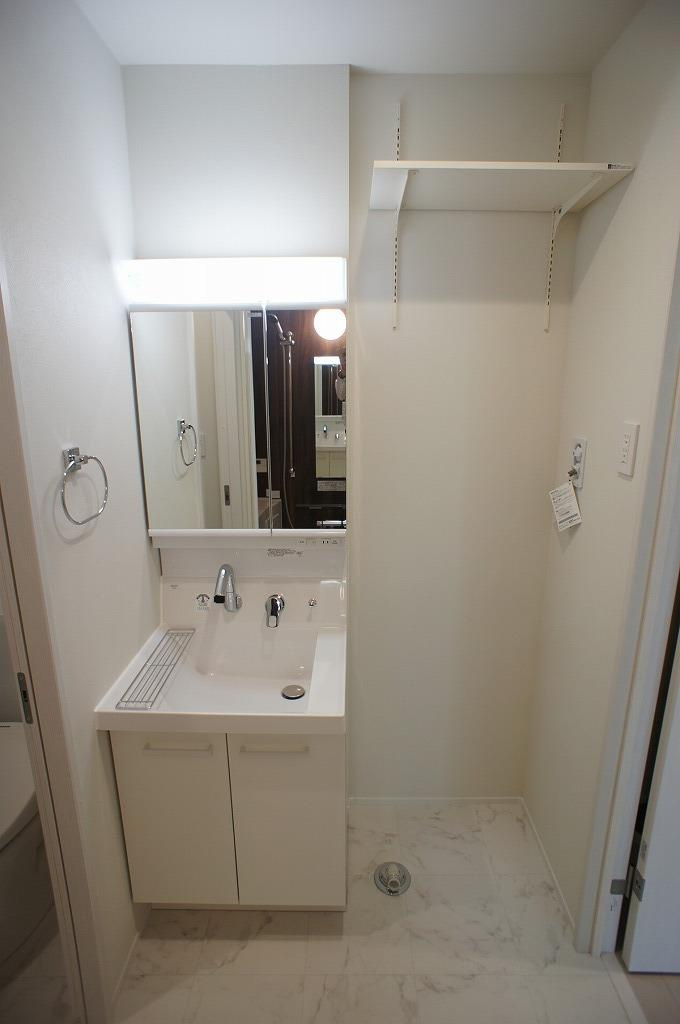 ポルト　ボヌールの洗面所|スペースが確保できる洗面所です