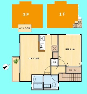 【間取り】 | Ｃｏｕｒｔｙａｒｄ　Ｋｉｔａｍａｇｏｍｅ | Ｃｏｕｒｔｙａｒｄ　Ｋｉｔａｍａｇｏｍｅ