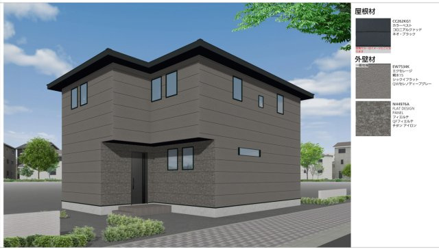 江波栄町　新築一戸建ての外観パース|外観イメージパースです