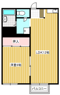 【間取り】 | ＫＮハイツＡ
