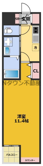 【間取り】 | CREST TAPP太閤通 | 間取りです。