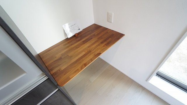 【キッチン】 | 可部６丁目　A棟（未入居戸建て） | カップボード横にもカウンターテーブルつき　調理も快適
