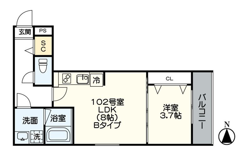 nono 和白東の間取り
