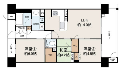 【間取り】 | ☆シャルマンフジ和歌山市駅レジタージュ