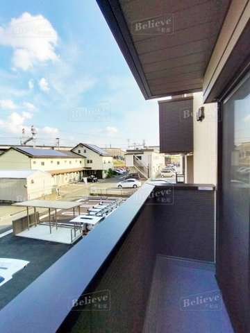 ラ・ルーチェ宮の陣駅前のバルコニー|陽当たり良好なバルコニーです♪