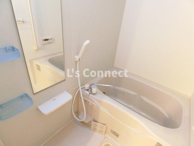 【浴室】 | 光ａｐａｒｔｍｅｎｔ１ | 追焚き、浴室乾燥付きのお風呂。