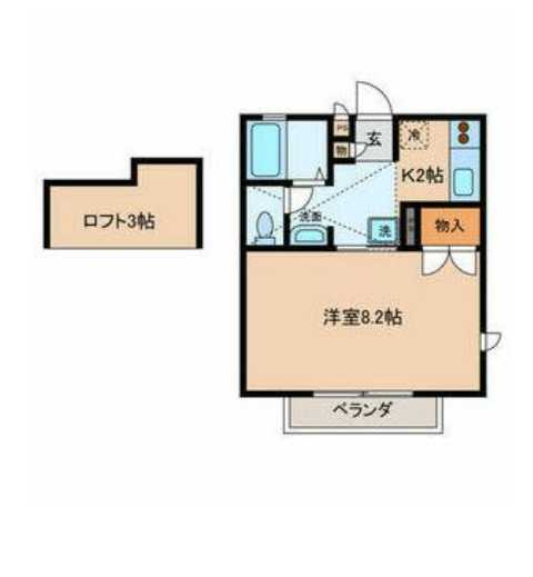 アルテミス　ロフト　南東角部屋　閑静な住宅街の間取り