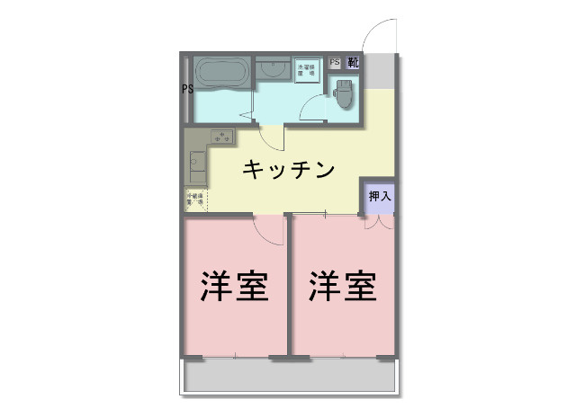 シャンボールとみざわⅡの間取り