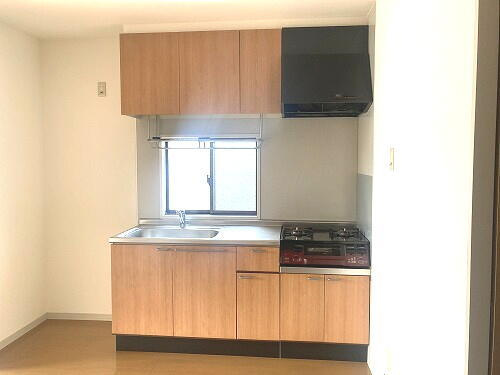 総社市中央４丁目のアパートのキッチン|※システムキッチンに交換予定