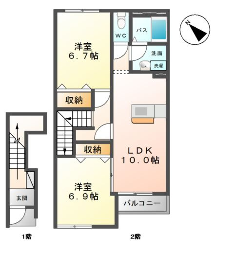 【間取り】 | クレール・アンジュ