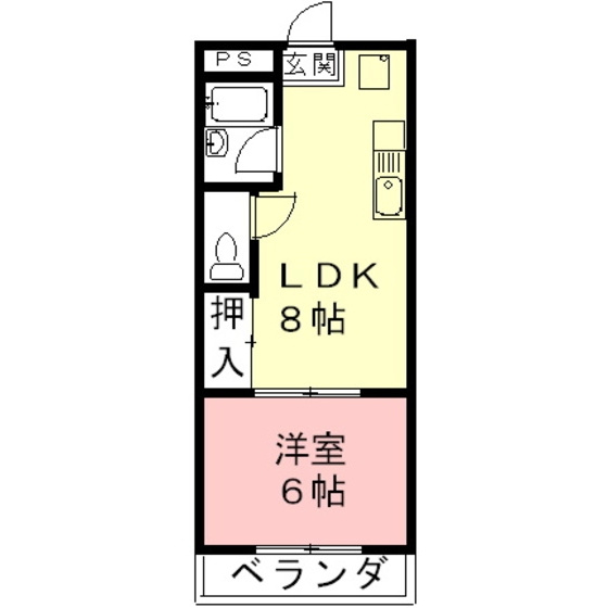 高要コーポ　の間取り