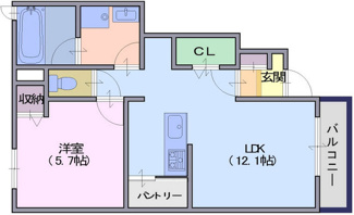 【間取り】 | シエルブルー2