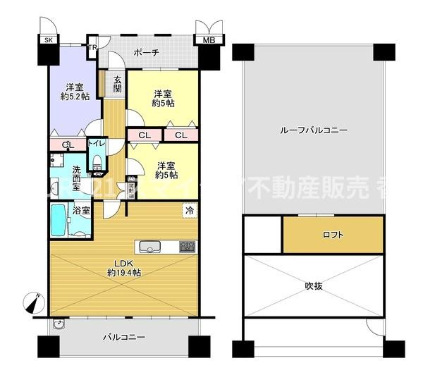 【間取り】 | ルネヒューマンズガーデン枚方