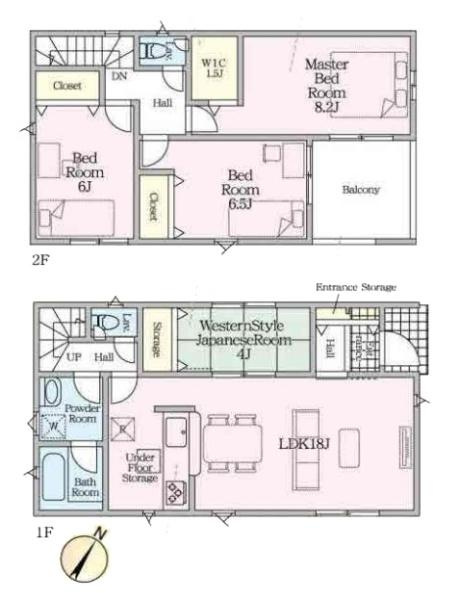 クレイドルガーデン九条町 ３号棟 ／新築一戸建の間取り