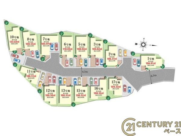 柏原市国分東条町 １５号地 ／新築一戸建の区画図|■こちらの物件は１５号地です！■