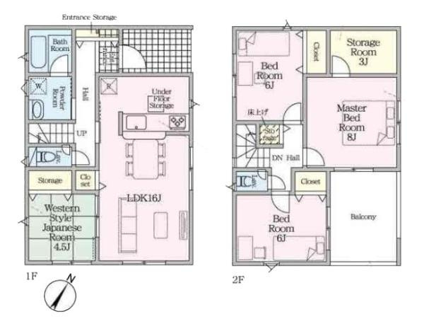クレイドルガーデン九条町 ４号棟 ／新築一戸建の間取り