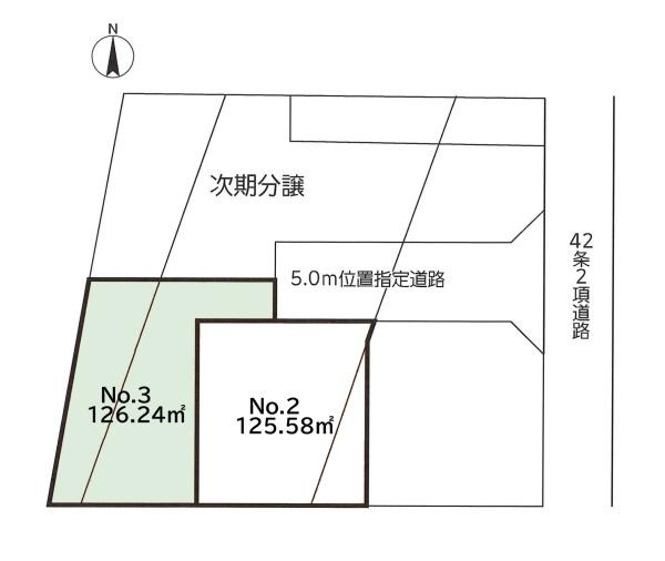 横浜市瀬谷区阿久和東４丁目の売地の土地図