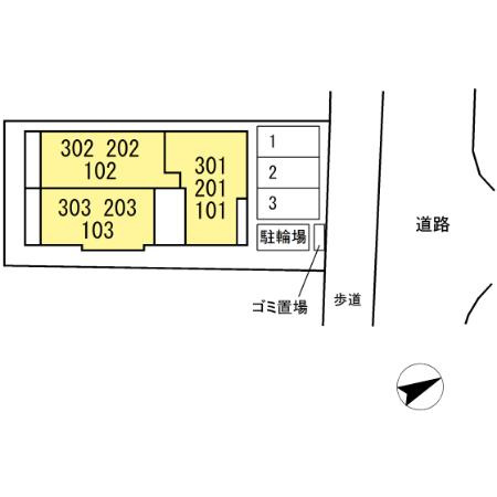 ルヴィータ村雲の区画図