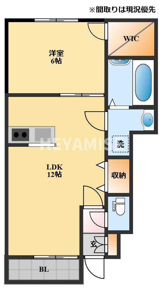 エミネントかわちの間取り
