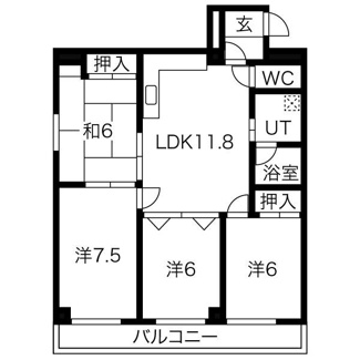 【間取り】 | ラ・サール御所