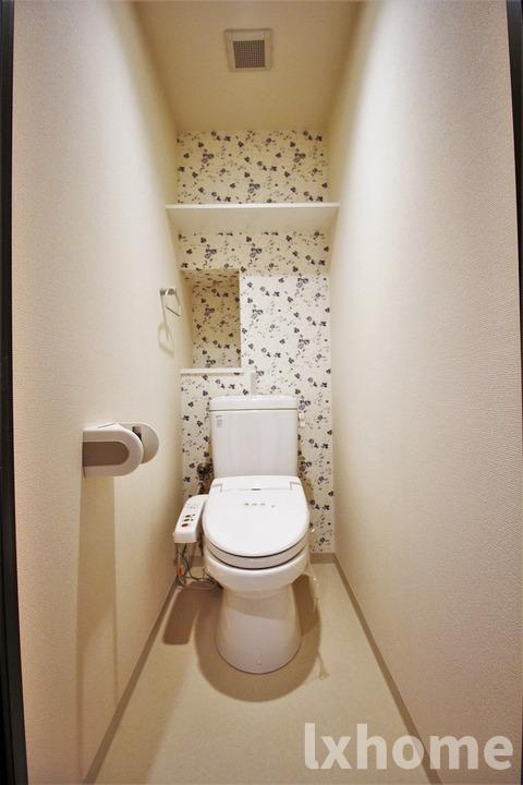 山崎マンション13のトイレ|シンプルで使いやすいトイレです