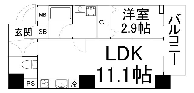 【間取り】 | Ｍ：ＣＯＵＲＴ新町