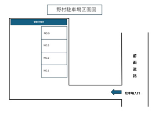 【間取り】 | 野村駐車場 | 駐車場区画図