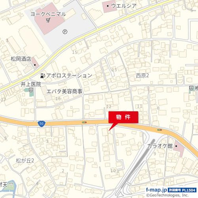 【地図】 | 白草ビル | 50号沿いとなります
