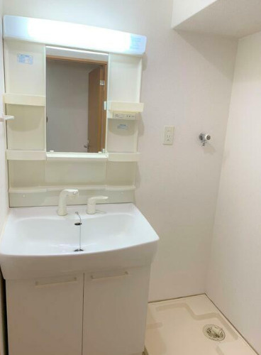 熊本市中央区南坪井町の賃貸マンションの独立洗面台