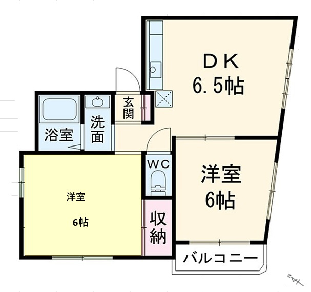 聖ハイツの間取り