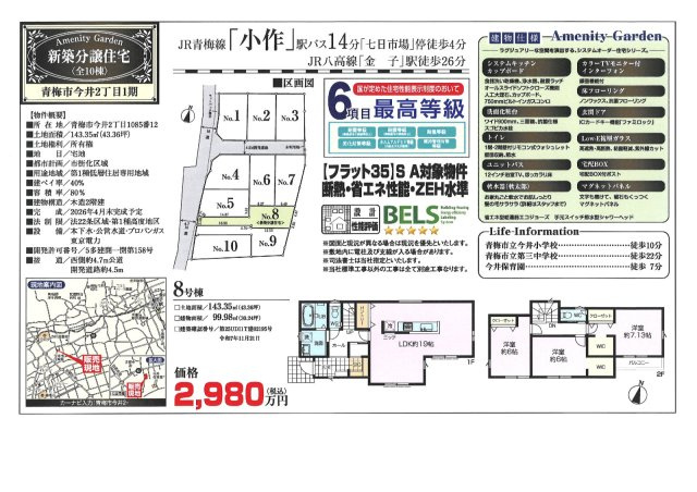 青梅市今井２丁目１期　新築分譲住宅　８号棟のその他