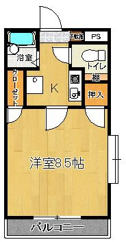 ヴィラージュⅠの間取り