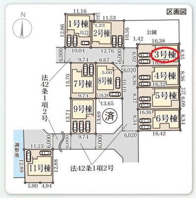 【区画図】 | リーブルガーデン大和郡山市奈良口町４期 | 区画図

