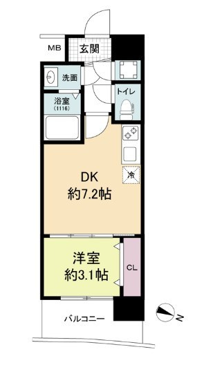 セレニテ神戸ミラクノールの間取り