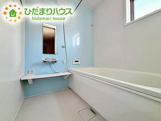 【浴室】 | 第2石岡市茨城　新築戸建 | 今日も１日お疲れでした。広いお風呂で疲れを癒してください。