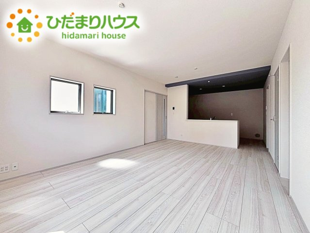 【居間・リビング】 | 第2石岡市茨城　新築戸建 | 大型テレビに大型ソファー(^^)どんなインテリアにするか考えただけでわくわくしますね！