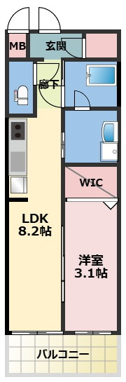 Alivis九条の間取り