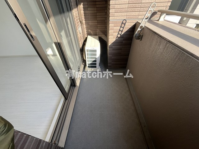 Lasante京橋のバルコニー