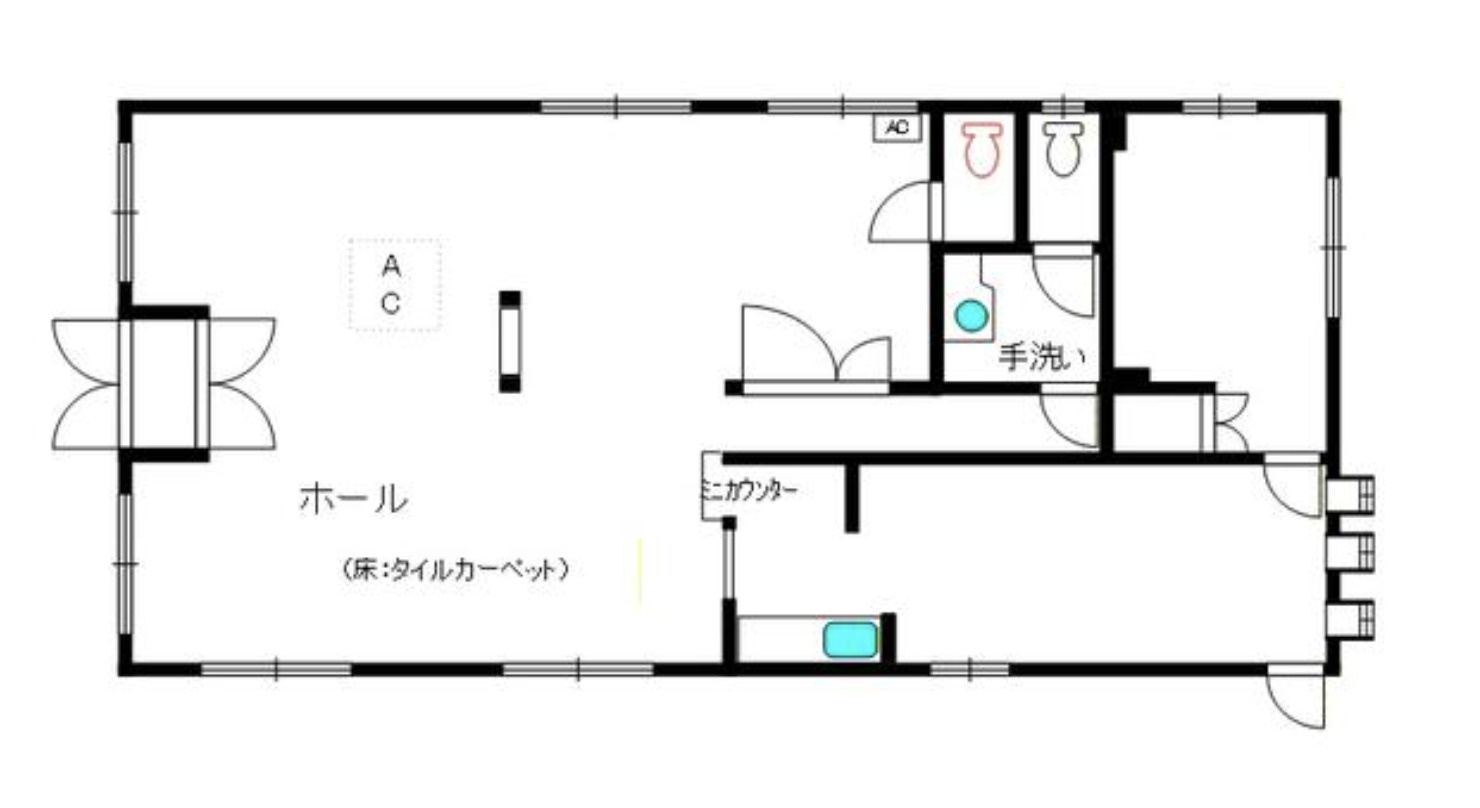守山市吉身３丁目の店舗事務所の間取り