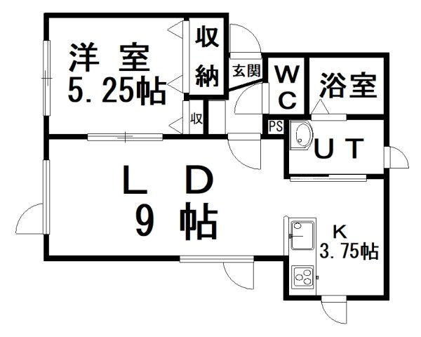 【間取り】 | ◆収益物件◆ルミエール | 201号室の間取です。