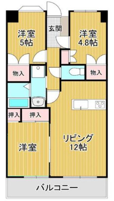 サングレート野中の間取り