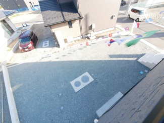 【展望】 | バルコニーから駐車場を望む