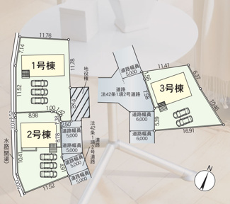 【地図】 | 2号棟区画図