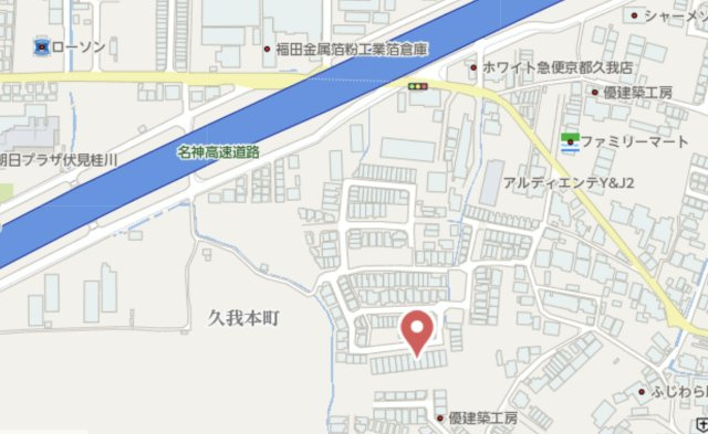 京都市伏見区久我本町　新築戸建の地図