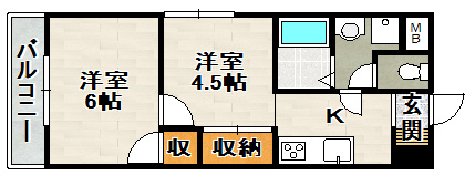 プレアール宝塚泉町の間取り