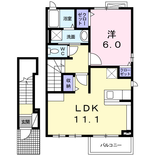 【間取り】 | ボヌール大岩館