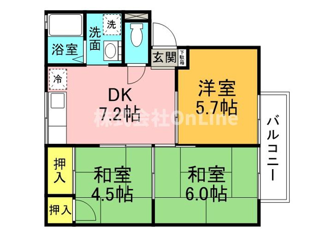 【間取り】 | メュールパレ松本Ⅰ