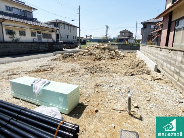 高砂市曽根町　第1期　新築一戸建ての外観|周辺は落ち着いた街並みの住宅地！子育てがしやすい住環境です！まだ未完成ですが、現地でしかわからない事もございます。是非一度ご覧ください。